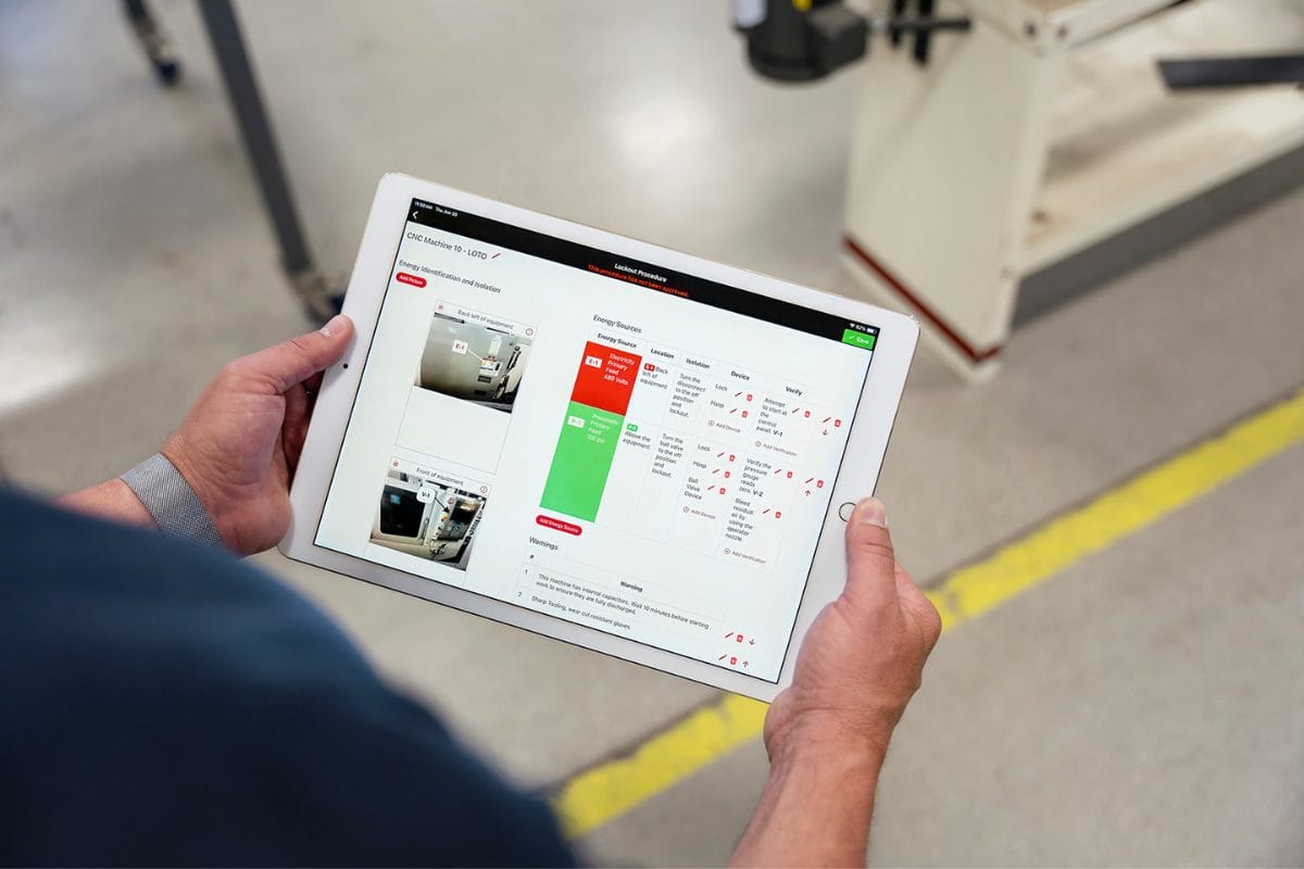 LOTO Program Audits – on a software tablet LOTO Program Audits - on a software tablet