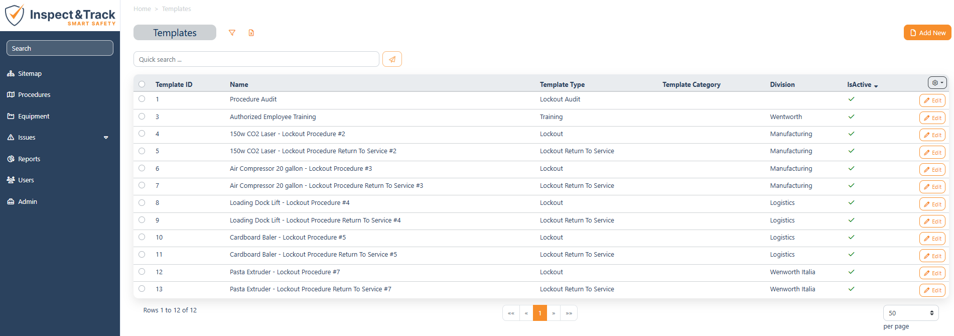 Template Setup