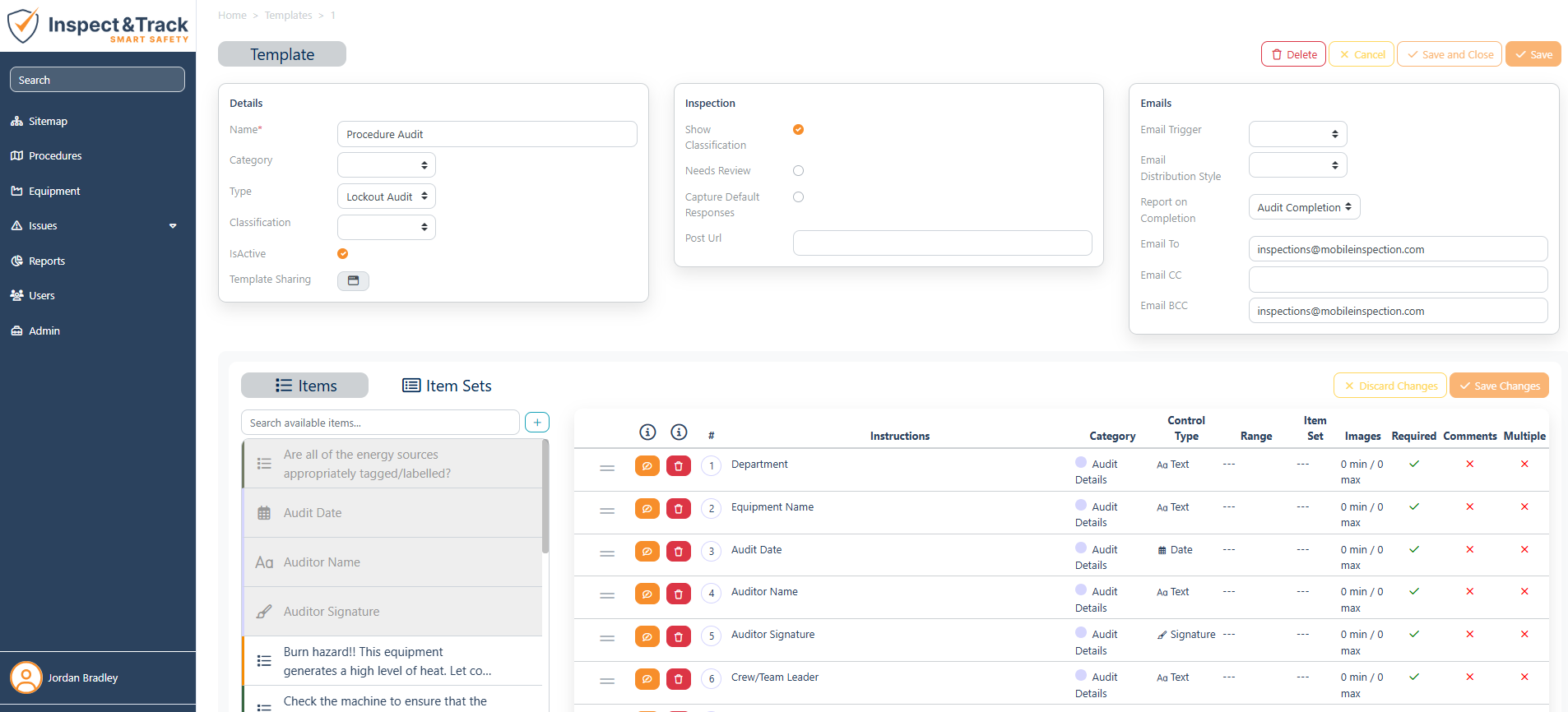 Template Setup